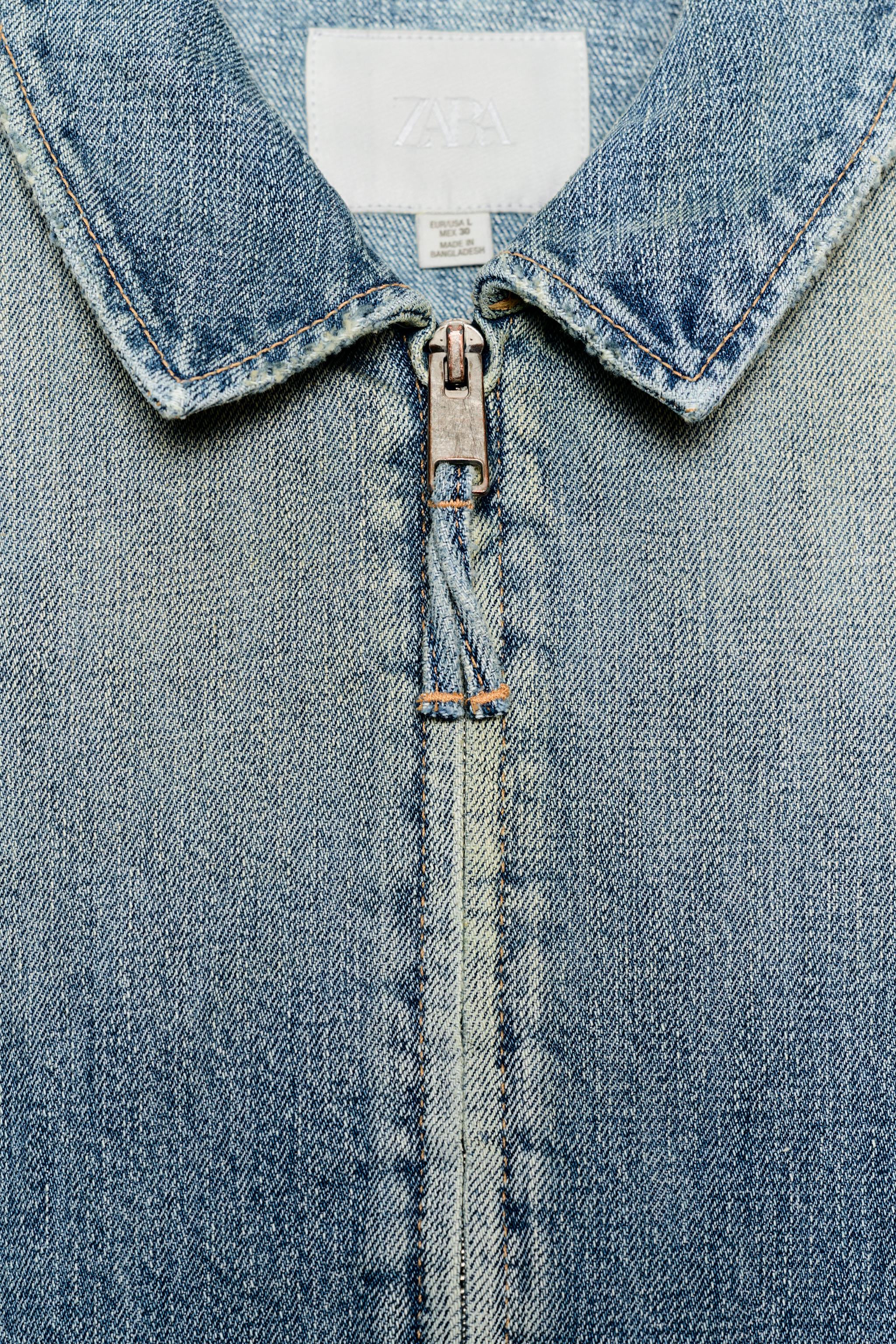 TRF ZIP-UP DENIM JACKET